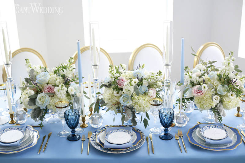 blue wedding theme