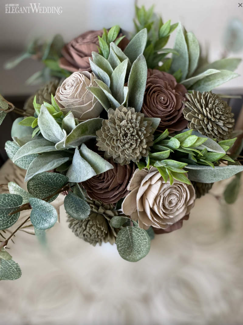 south hill succulents wood flowers for your wedding