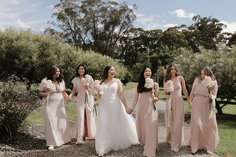 champagne bridesmaid dresses