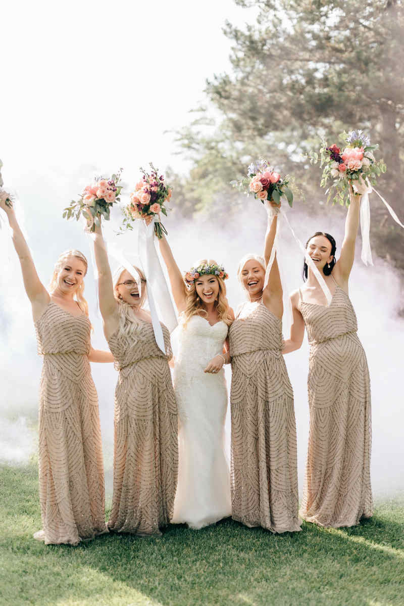 champagne bridesmaid dresses