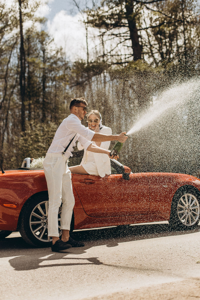 retro engagement shoot