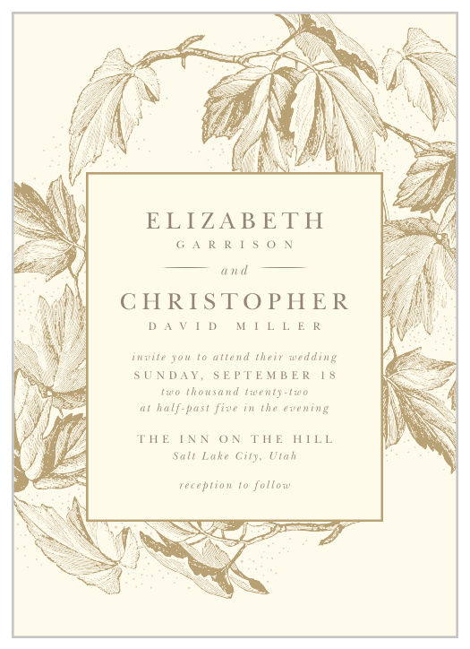 vintage invitation