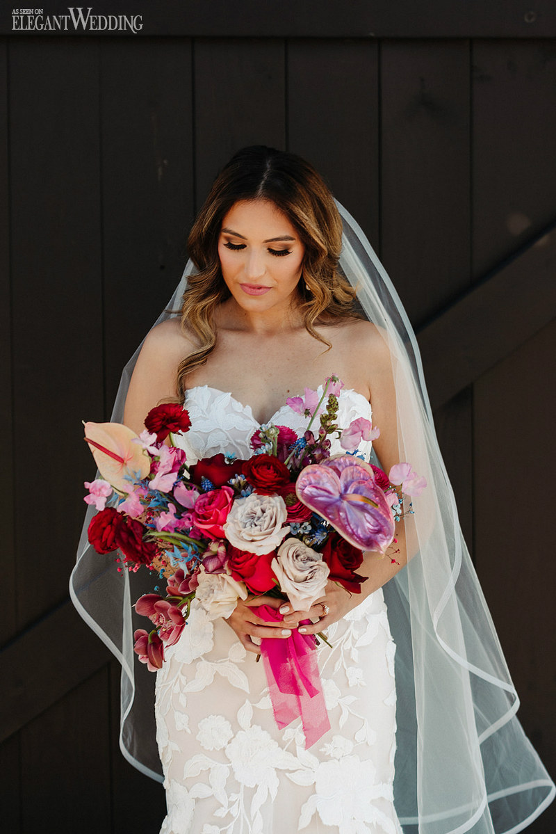 pink wedding bouquet