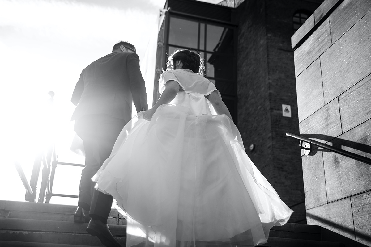 intimate rooftop wedding