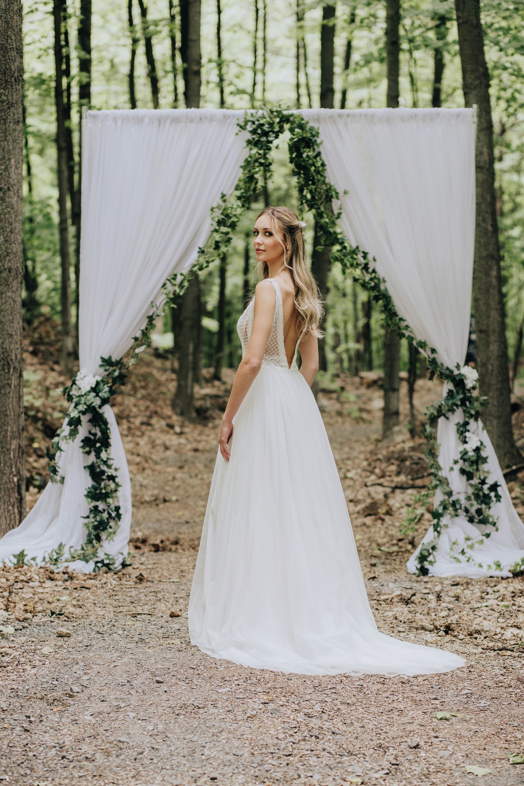 boho wedding gown