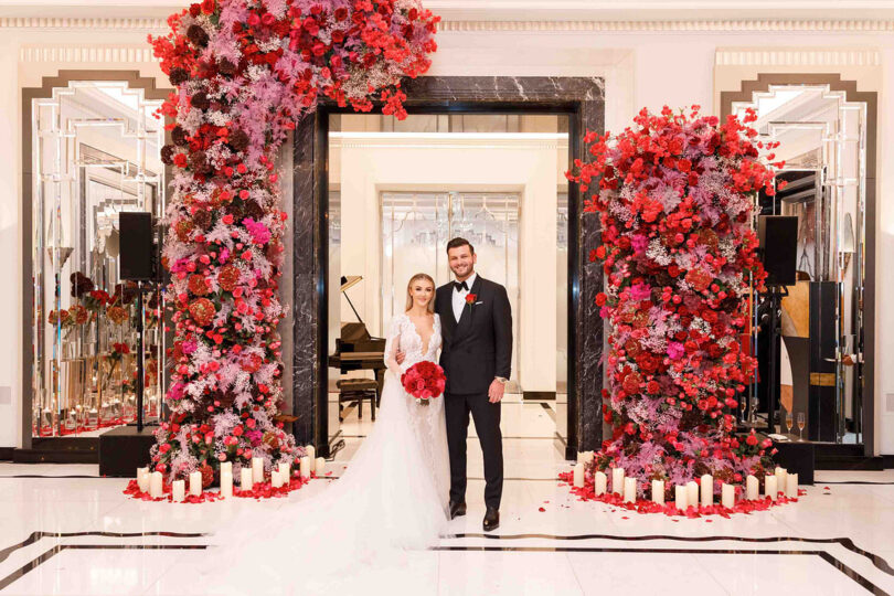 red and black wedding