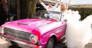 barbie wedding theme pink car