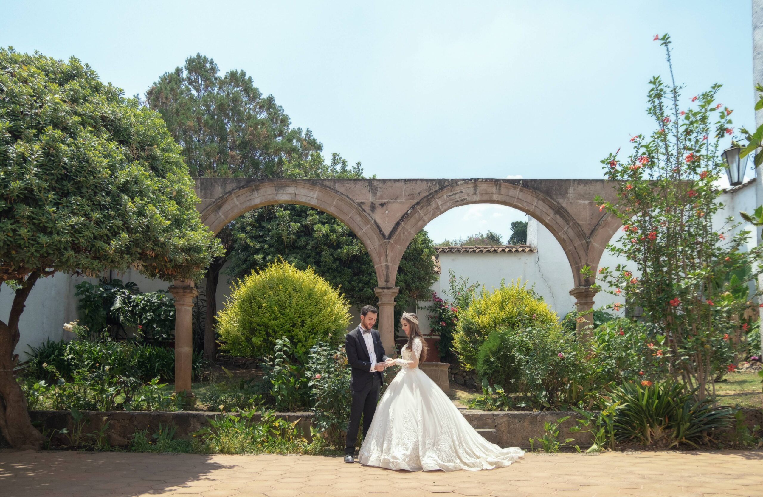 lush garden wedding