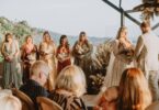 boho inspired wedding ceremony