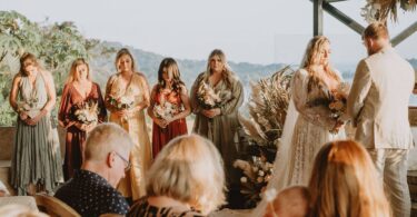 boho inspired wedding ceremony