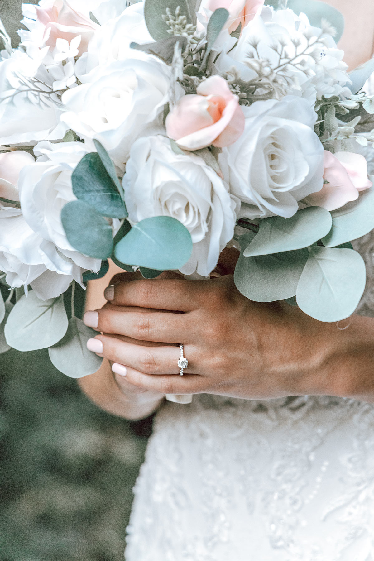 silk bridal bouquet