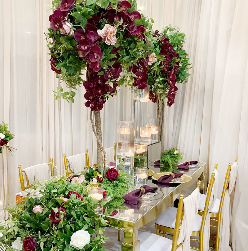 silk flower centerpieces