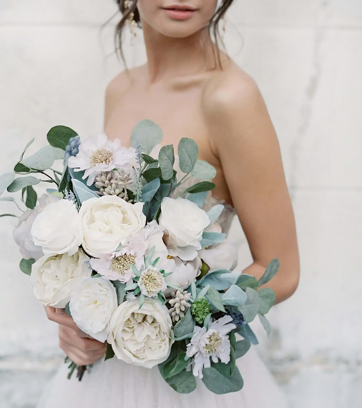 silk bridal bouquet