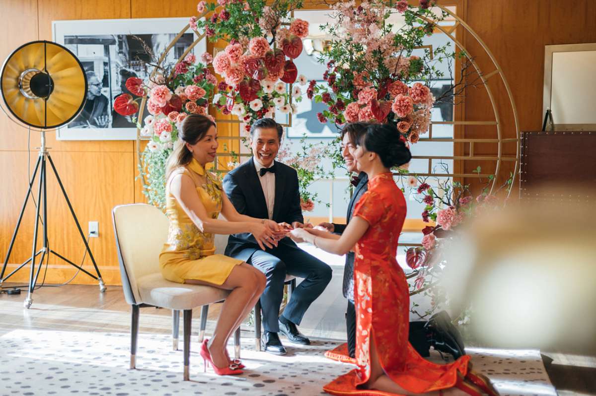 Chinese tea wedding ceremony