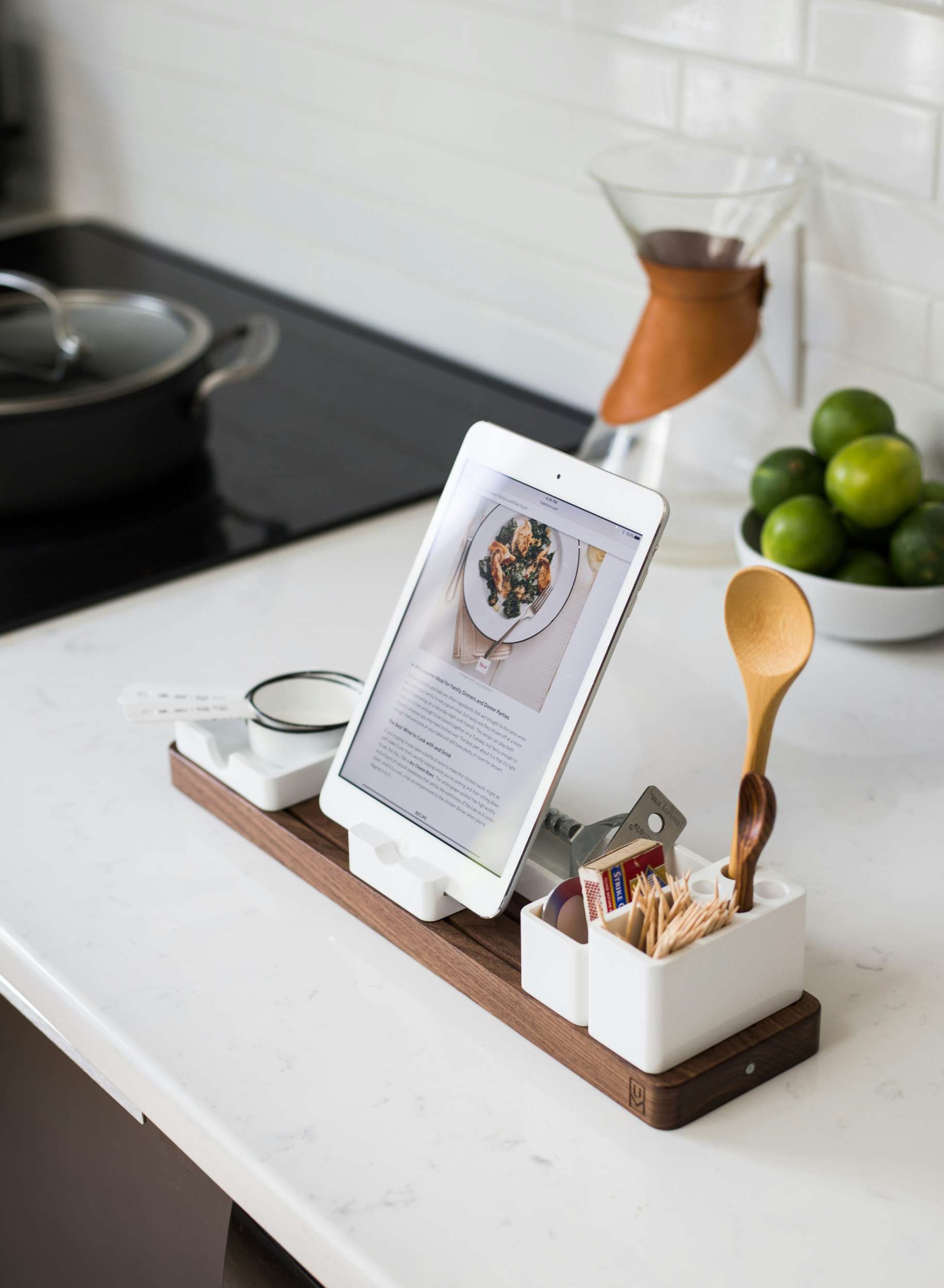 cooking in a new kitchen