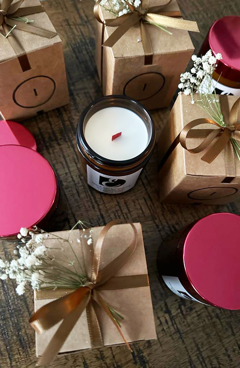 BOUGIE ROUGE WEDDING FAVOURS CANDLES