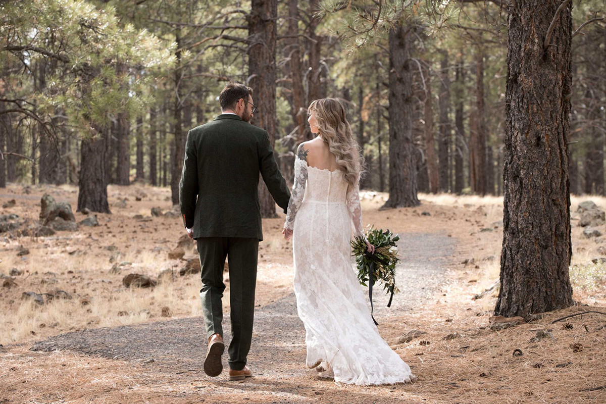 wedding in the woods