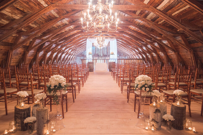 La Seigneurie rustic barn wedding venue