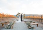 fall vineyard wedding ceremony