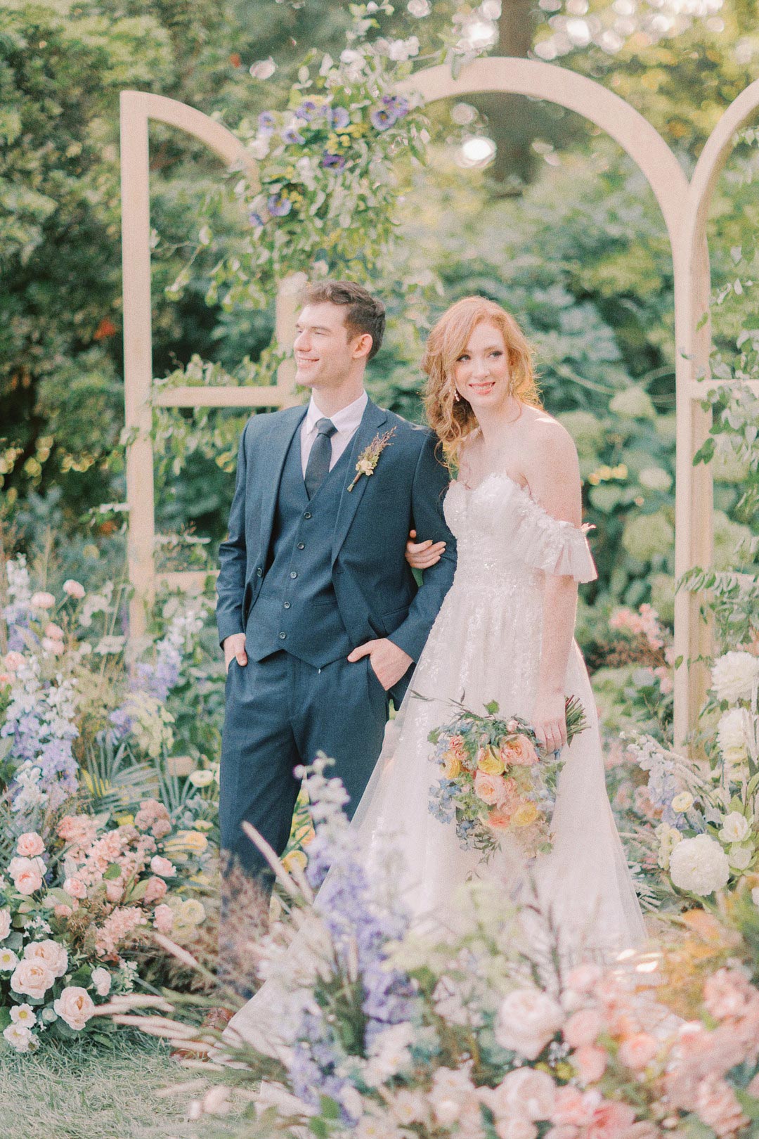 whimsical garden wedding theme