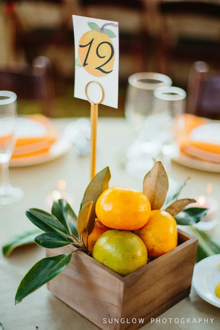 fruit wedding centrepiece