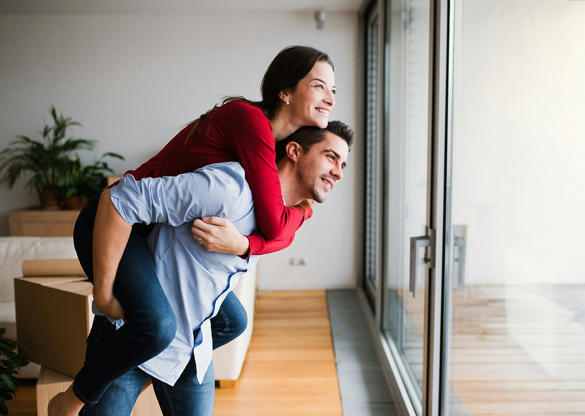 planning your new home as newlyweds buying patio doors