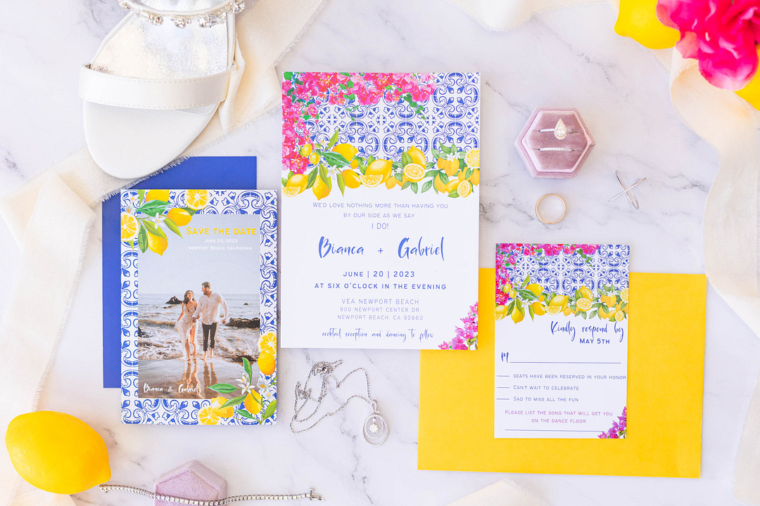 An Amalfi Coast Dream Wedding pretty wedding invitations