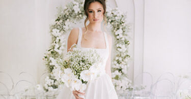 baby's breath bridal bouquet