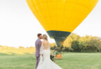 hot air balloon wedding theme