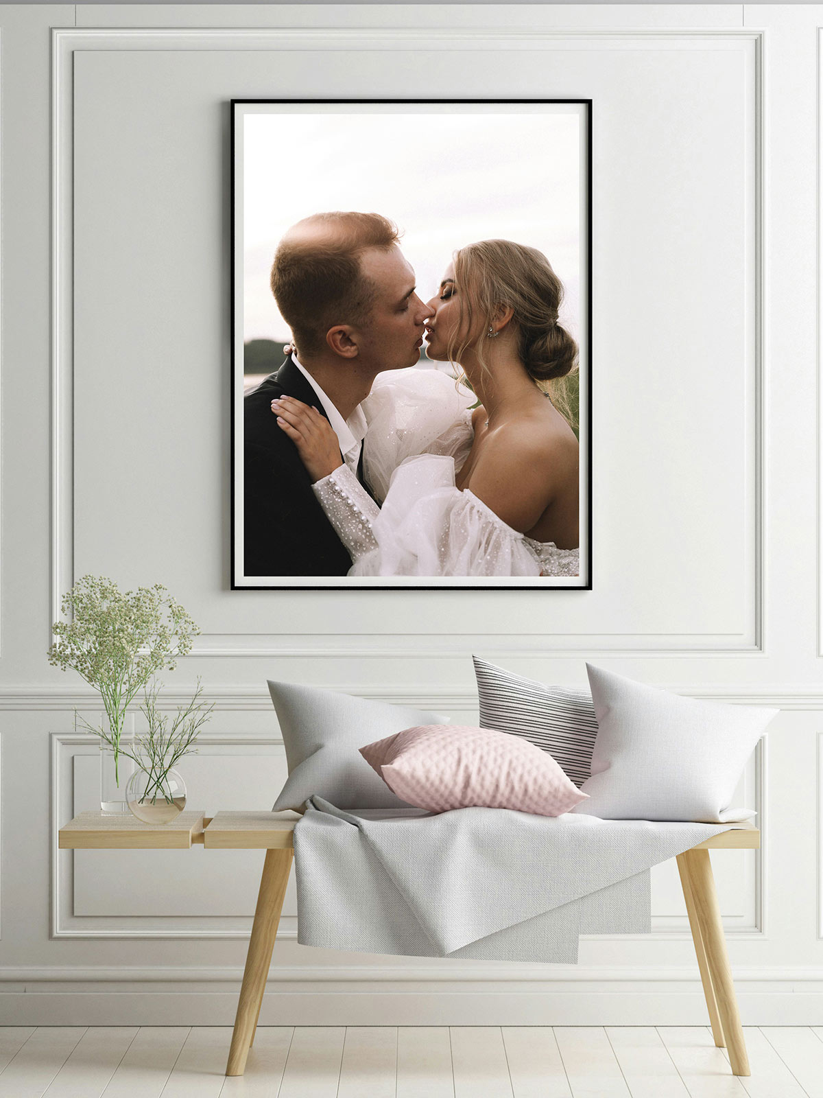 canvas wall art turn your wedding prints into artwork