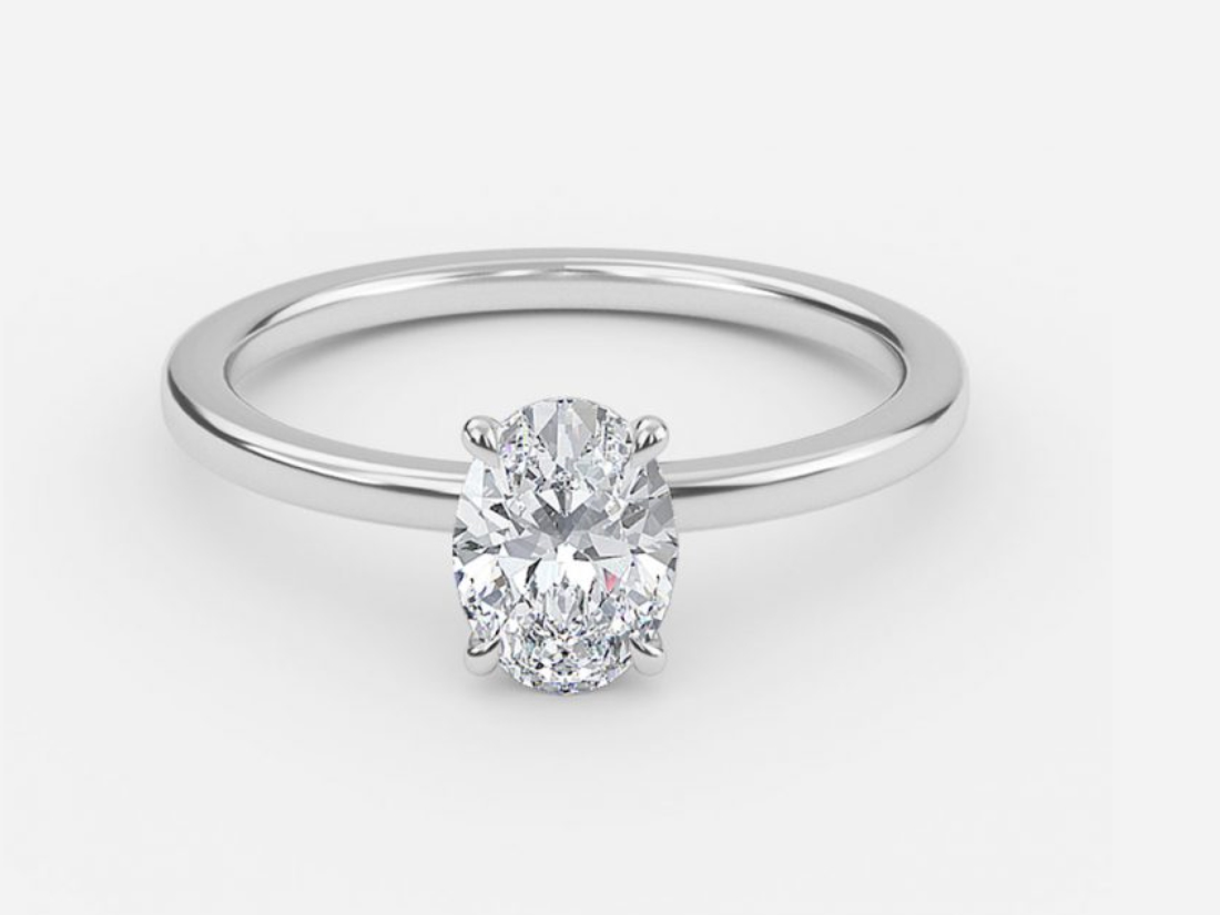 oval diamond ring shape