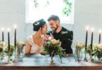 rustic wedding reception table decor