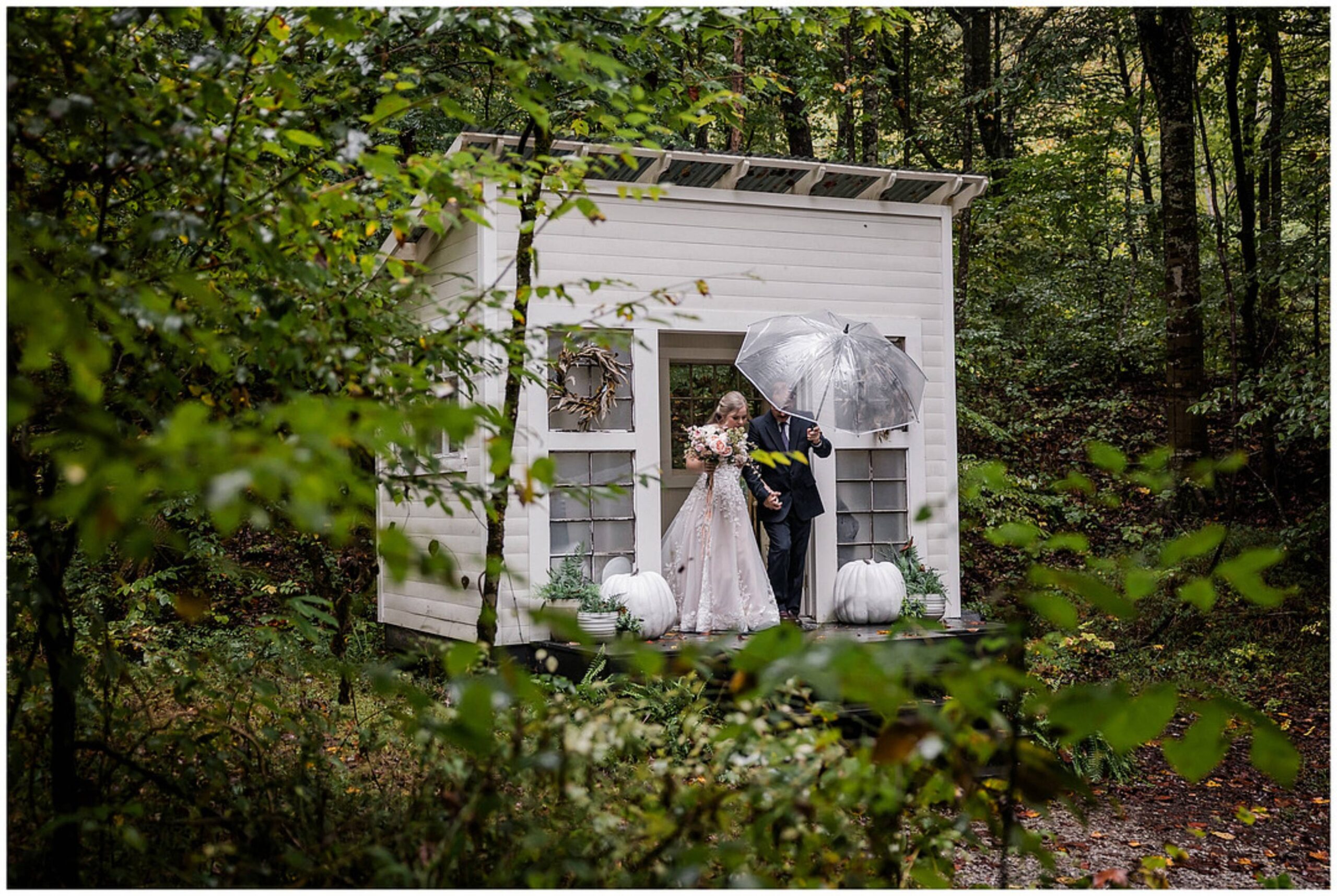 wedding in the woods