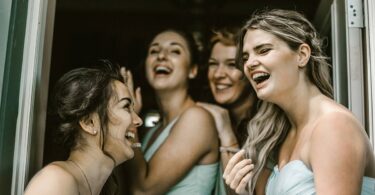 bride and her squad