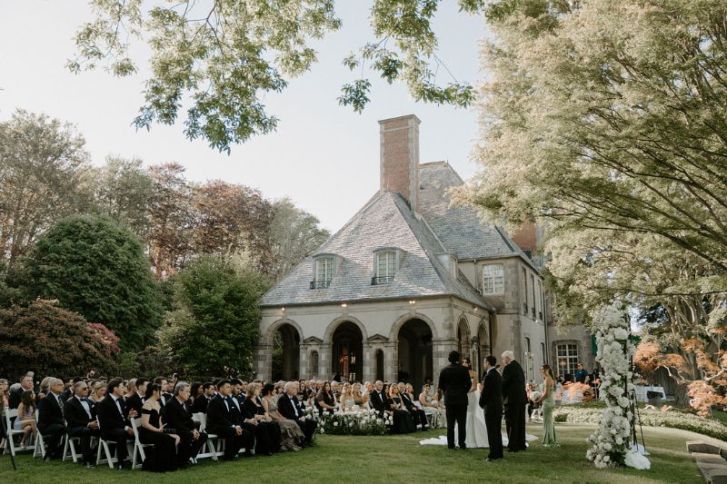 estate wedding by the waterfront