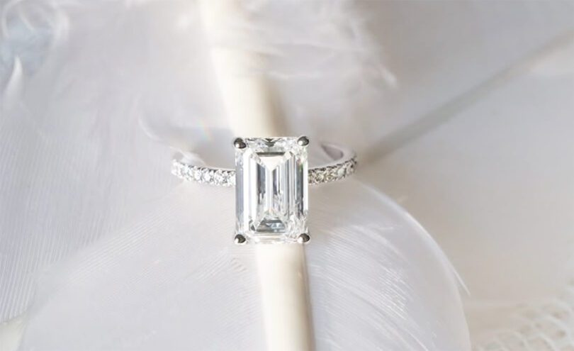 Moissanite Engagement Ring